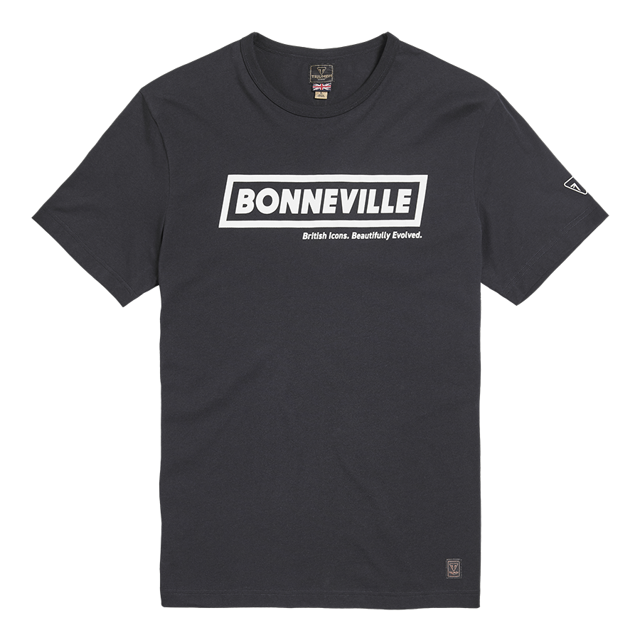 Bonneville Logo Tee Black