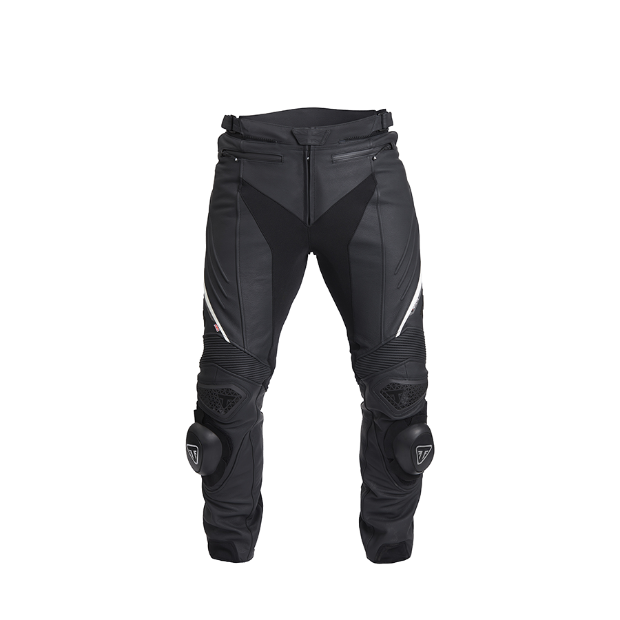 Triple Black Leather Motorcycle Jeans