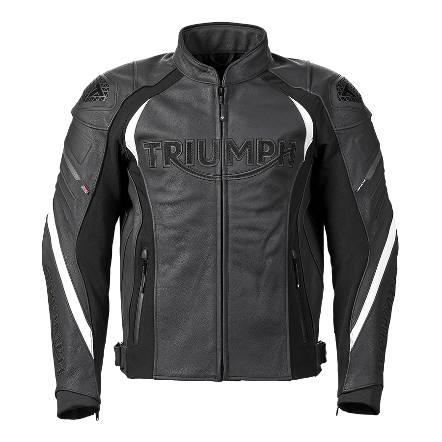 Triple Black Leather Motorcycle Jacket