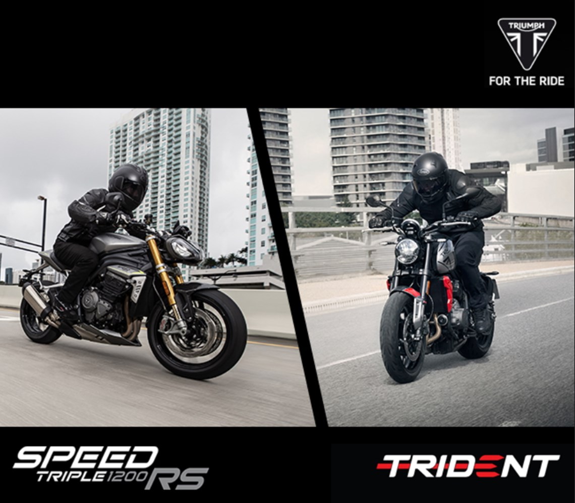 SPEED TRIPLE 1200 RS E TRIDENT 660 -LAUNCH EVENT
