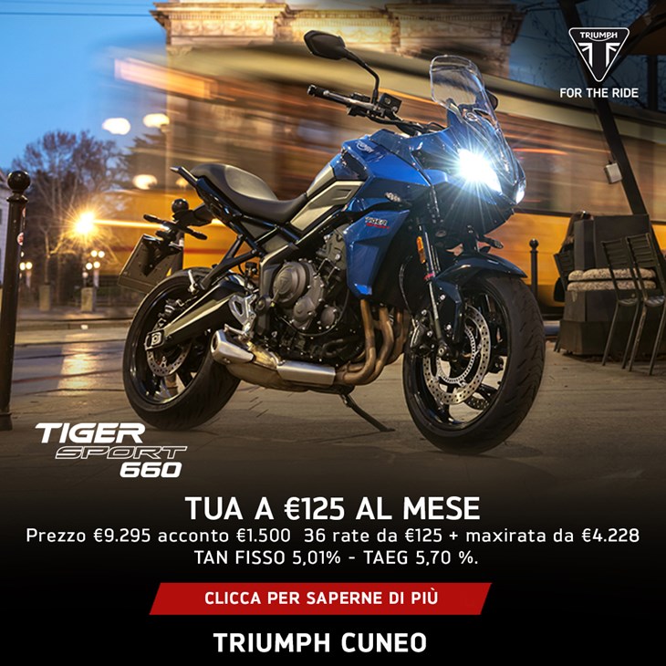 Tiger Sport 660 tua a €125 al mese