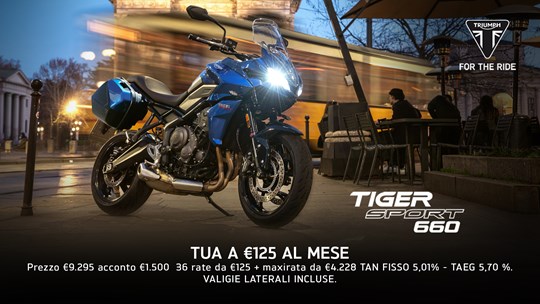TRIUMPH TIGER SPORT 660 TUA DA 125 € AL MESE*