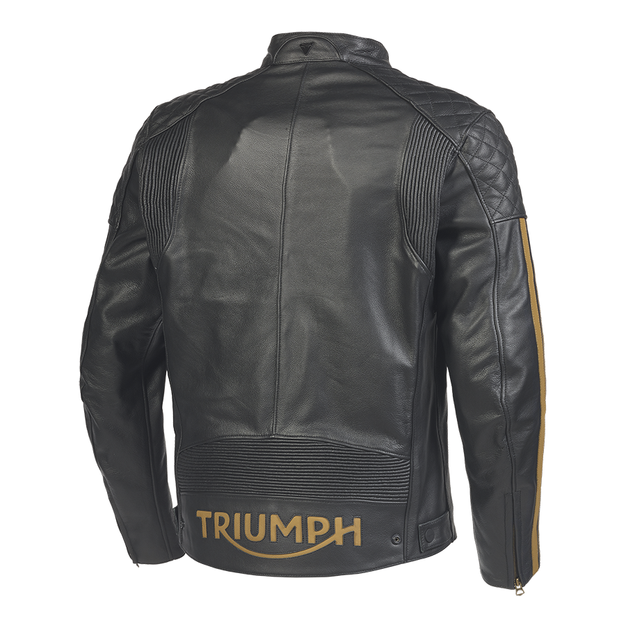 BRADDAN SPORT JACKET - BLACK / GOLD Abbigliamento Moto Triumph Motorcycles