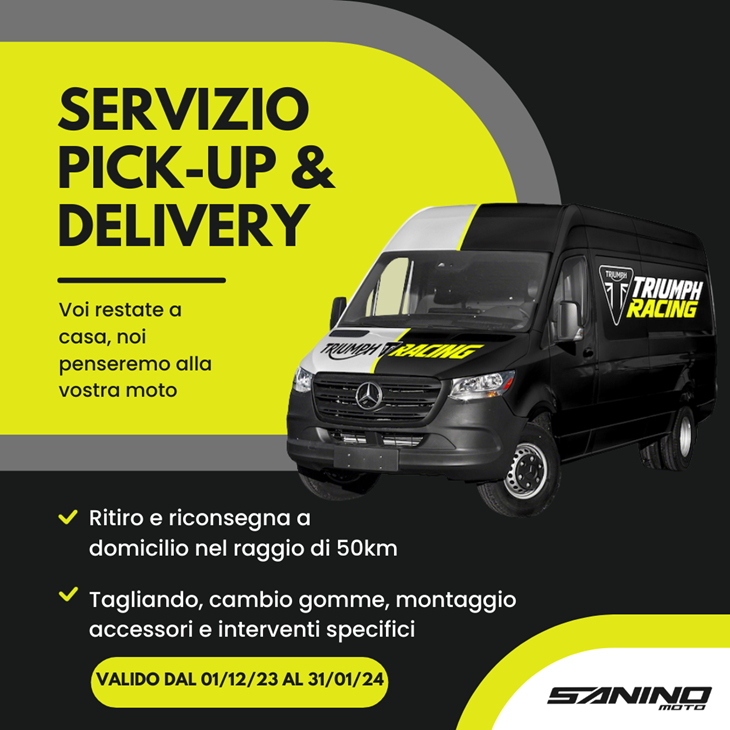 Servizio Pick Up e Delivery Triumph Cuneo