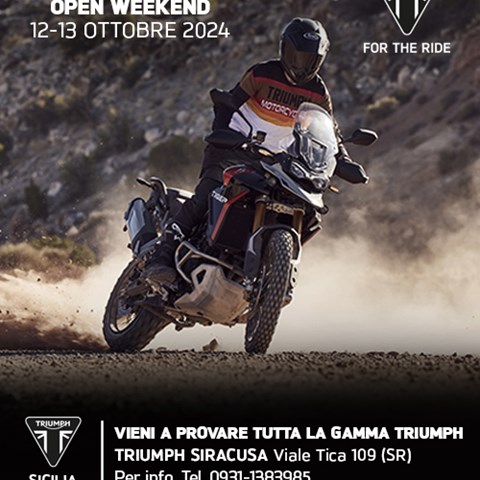 OPEN WEEKEND 12-13 OTTOBRE 2024