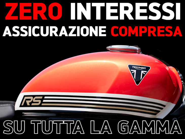 Tutta la gamma a Zero Interessi + Assicurazione Compresa