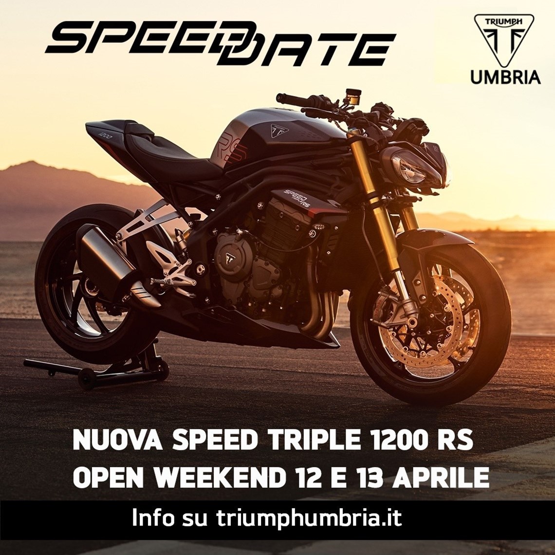 SPEED-DATE, l’Open Weekend dedicato alla nuova Speed Triple 1200 RS