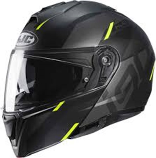 HJC I90 MODULARE NERO/VERDE