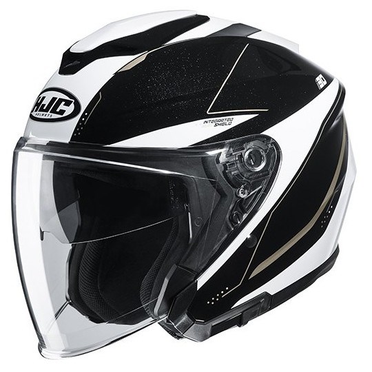 HJC I30 JET NERO BIANCO