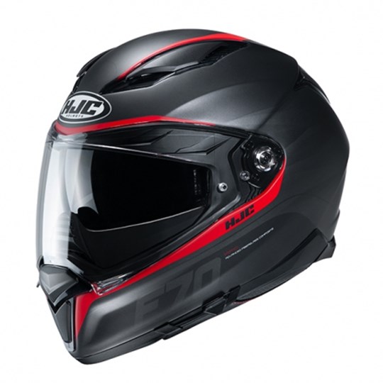 HJC F70 ROSSO NERO FERON