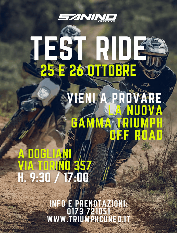 Test Ride - Enduro 250/450 Cross 250/450