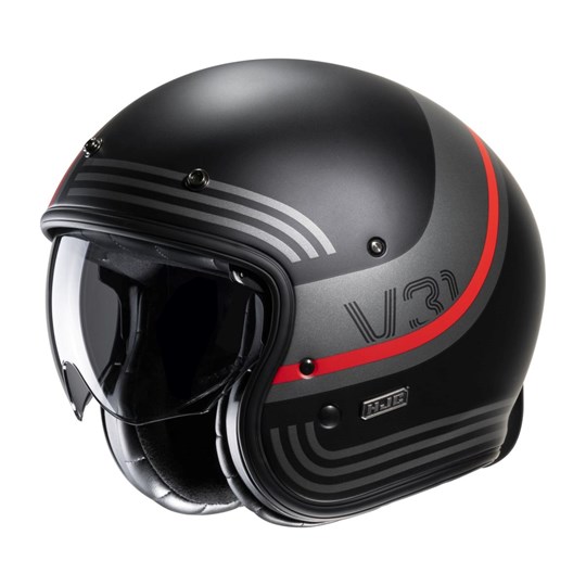 HJC V31 BYRON (MC1SF) NERO GRIGIO ROSSO