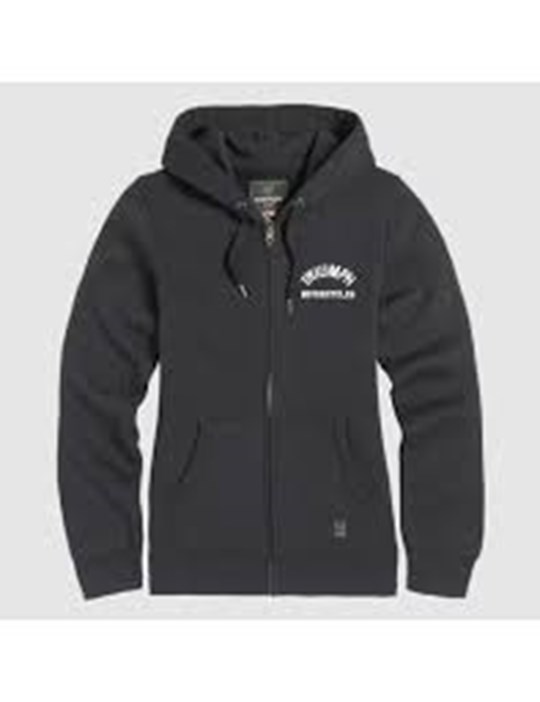 FELPA DONNA LILLY BLACK FULL ZIP