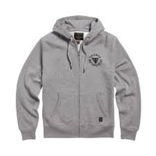 FELPA DIGBY GREY MARL ZIP THRU