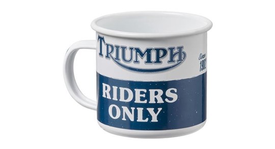 TAZZA SMALTATA TRIUMPH RIDERS ONLY