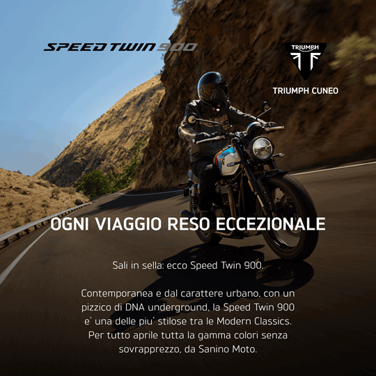 Speed Twin 900 - SCOPRI LA PROMOZIONE ATTIVA PER TUTTO APRILE!