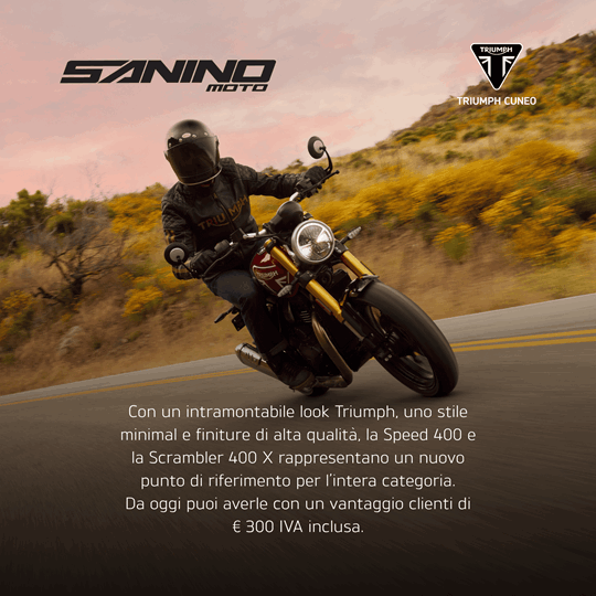 Speed 400 e Scrambler 400 - SCOPRI LA PROMOZIONE ATTIVA PER TUTTO APRILE!