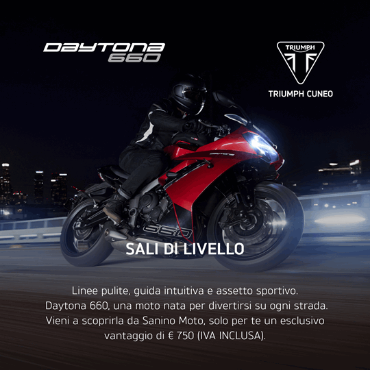 DAYTONA 660 - SCOPRI LA PROMOZIONE ATTIVA PER TUTTO MAGGIO!