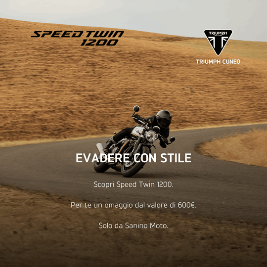 Speed Twin 1200 - SCOPRI LA PROMOZIONE ATTIVA PER TUTTO MAGGIO!