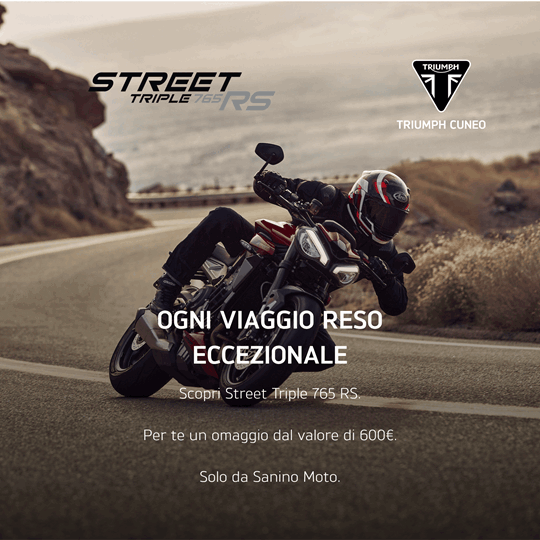 Street Triple 765 RS - SCOPRI LA PROMOZIONE ATTIVA PER TUTTO MAGGIO!