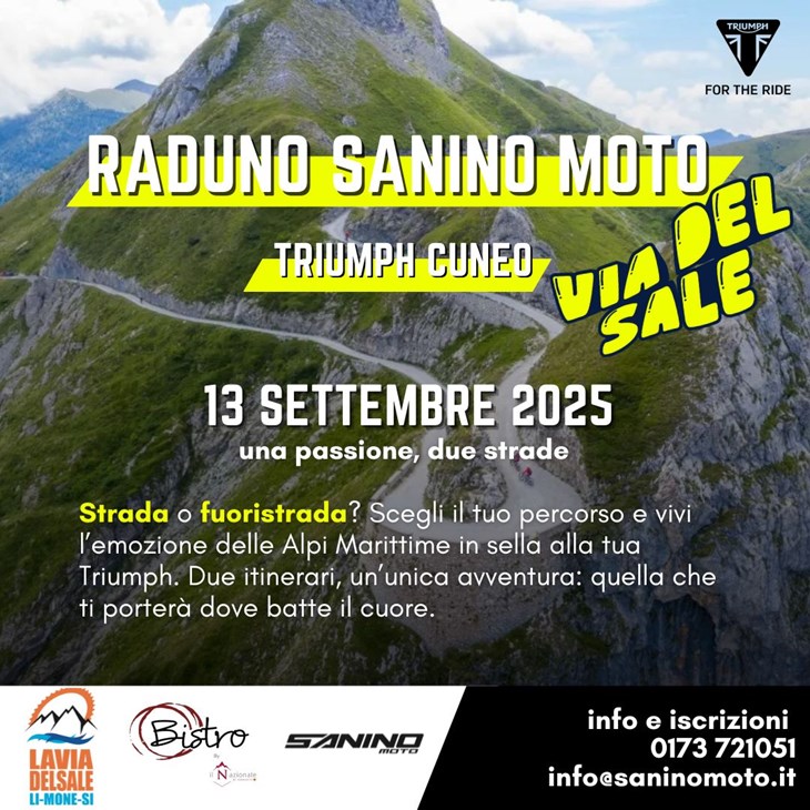 Quarto Raduno Triumph Cuneo - Settembre 2025