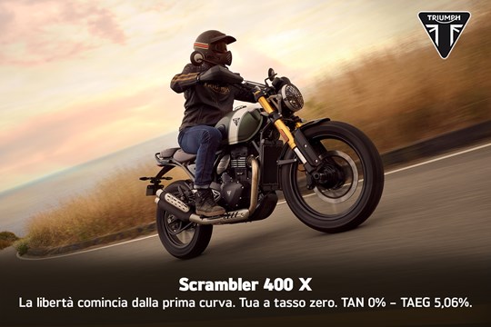 SCRAMBLER 400 X: LA TUA AVVENTURA, PIÙ VANTAGGI
