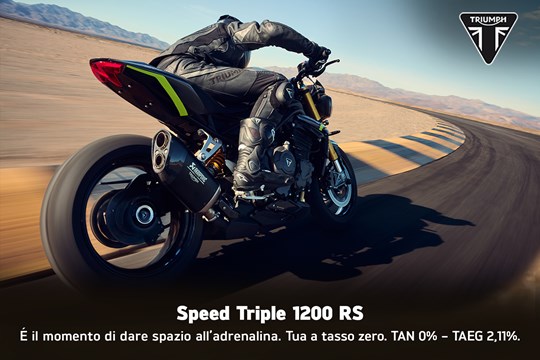 SPEED TRIPLE 1200 RS: PIÙ CARATTERE, PIÙ VANTAGGI