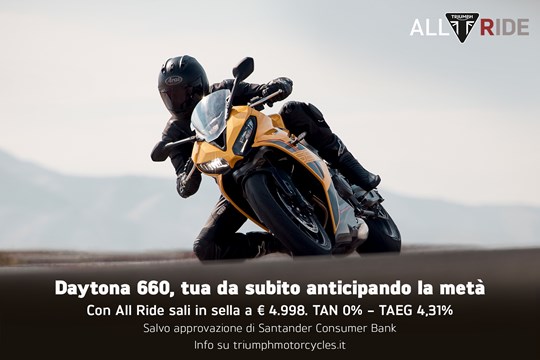 Daytona 660: sportività da vivere ogni giorno