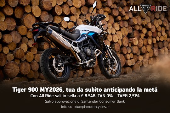 Tiger 900 MY26: segui il tuo spirito d’avventura