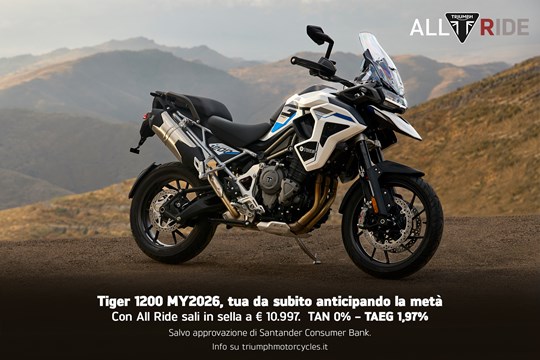Tiger 1200 MY26: adventure lifestyle